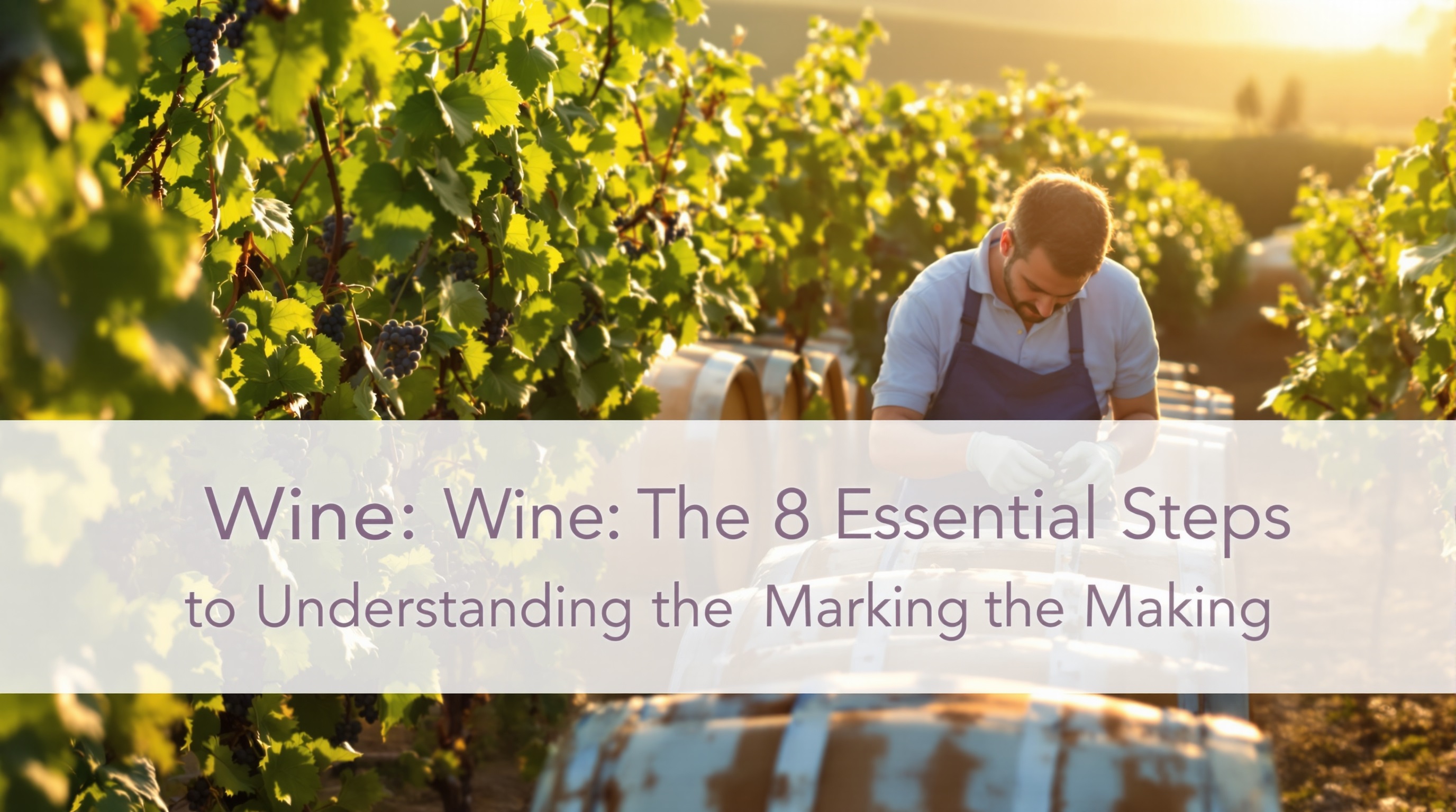 Vin : les 8 étapes essentielles pour comprendre la fabrication